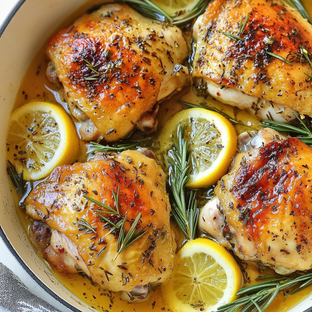 Economical Oven-Baked Herb Chicken Thighs Recipe
