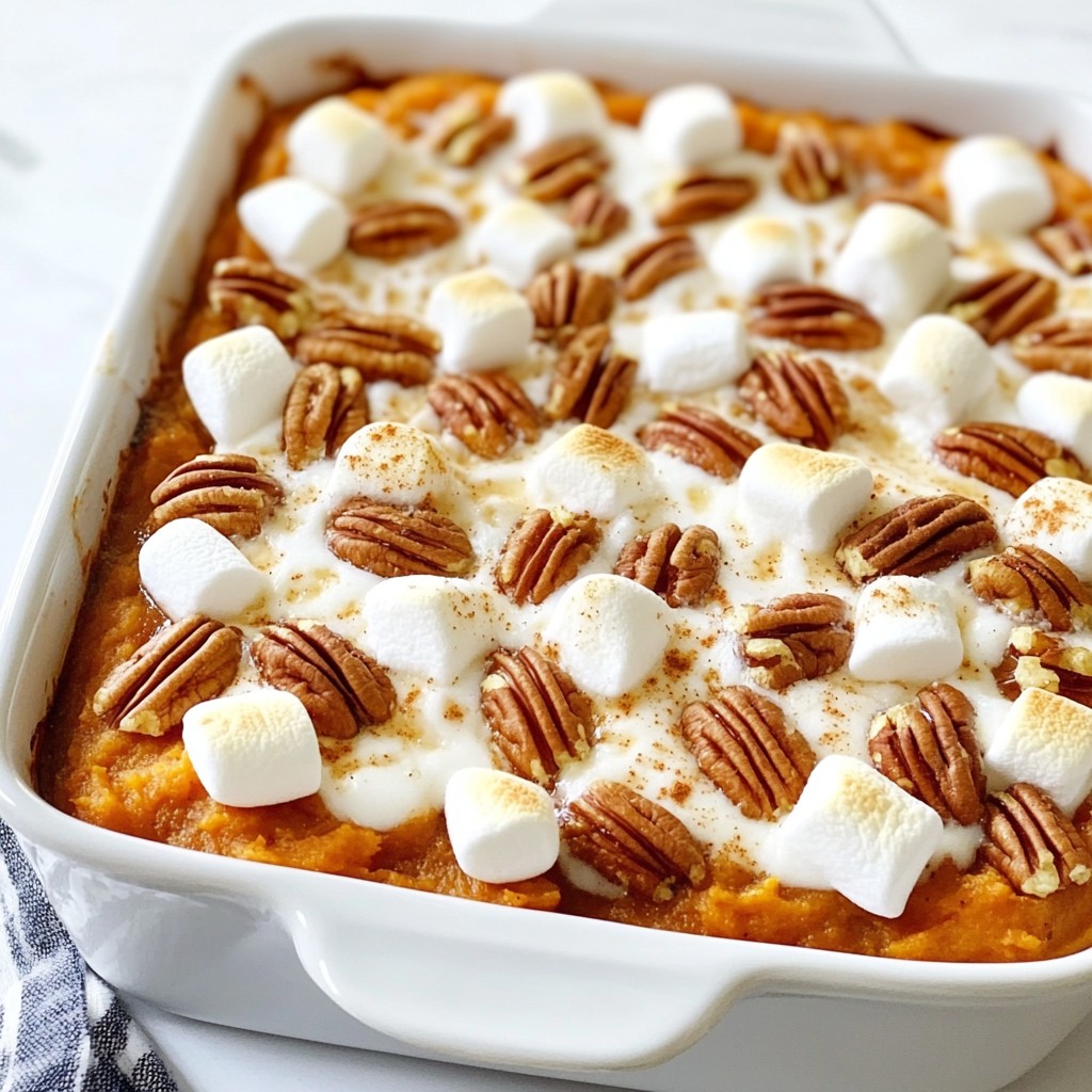 Sweet Potato Marshmallow Casserole Delightful Dish