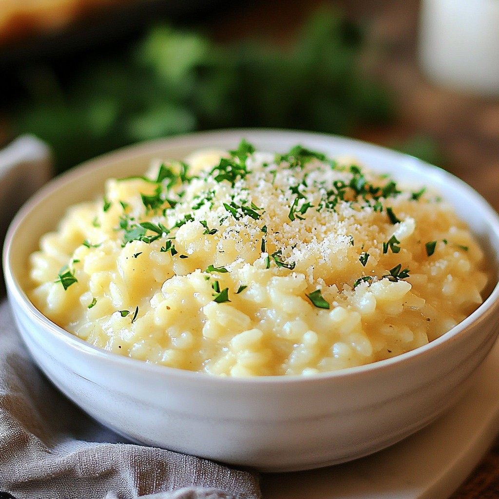 Creamy Garlic Parmesan Risotto Simple Flavor Boost