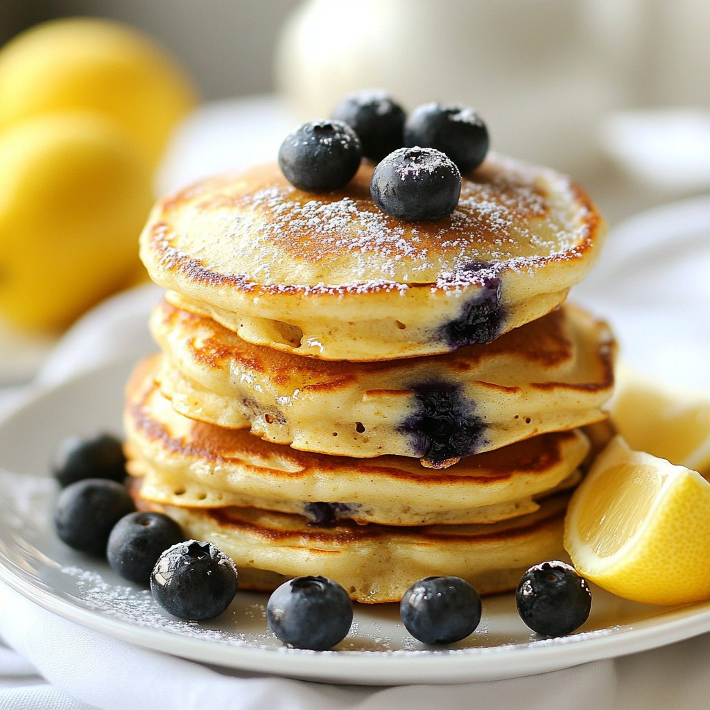 Blueberry Lemon Ricotta Pancakes Fluffy and Easy Recipe