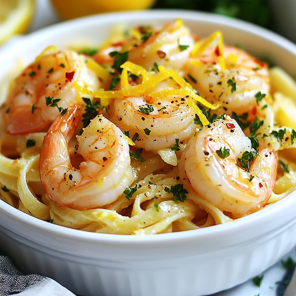 Lemon Garlic Shrimp Pasta Savory and Quick Meal
