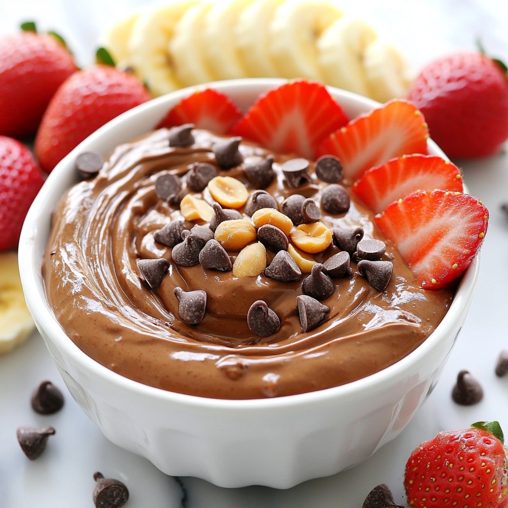 Peanut Butter Chocolate Greek Yogurt Dip Delight