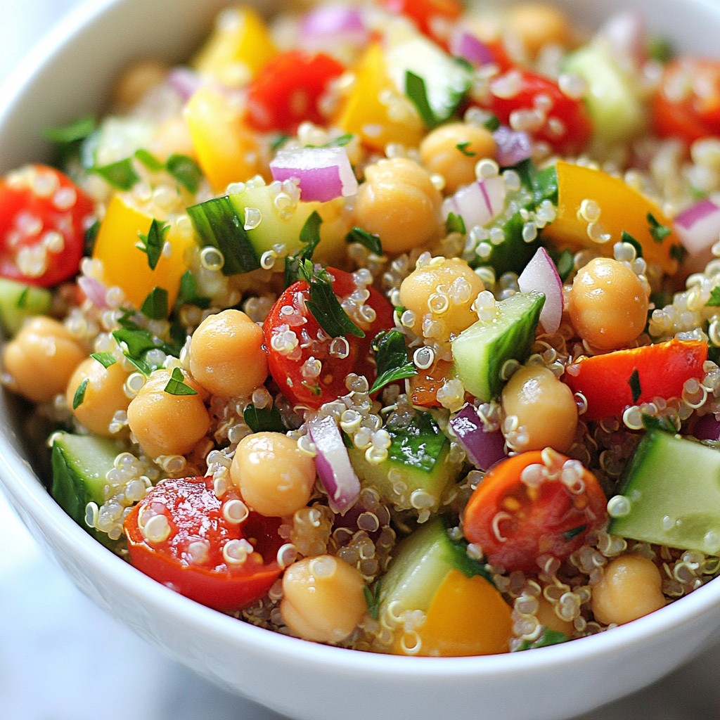 Affordable Chickpea and Quinoa Salad Nutritious Meal