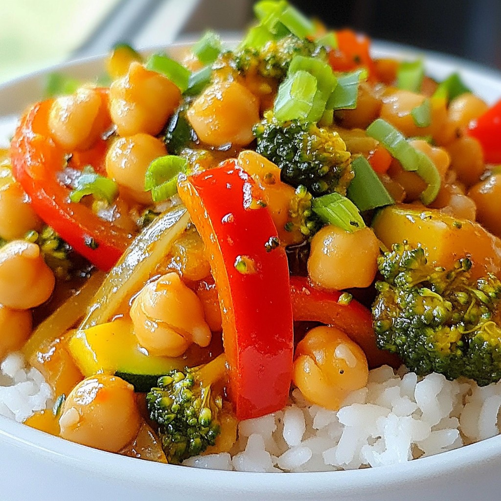 Low-Cost Spicy Chickpea Stir-Fry Tasty and Quick Meal