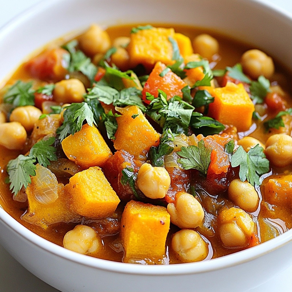 Frugal Sweet and Spicy Chickpea Stew Easy Recipe