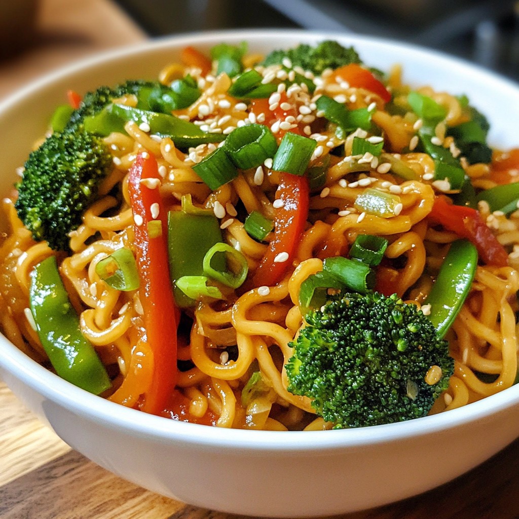 Spicy Ramen Noodle Stir-Fry Quick and Flavorful Meal