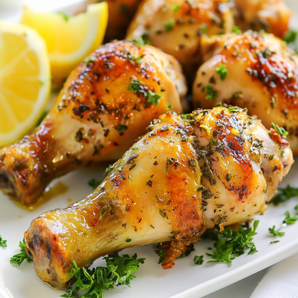 Economical Garlic Herb Roasted Chicken Drumsticks Recipe