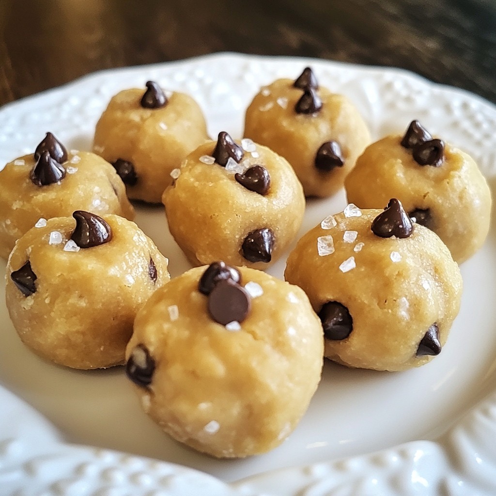 Chocolate Chip Cookie Dough Bites Easy and Fun Treat