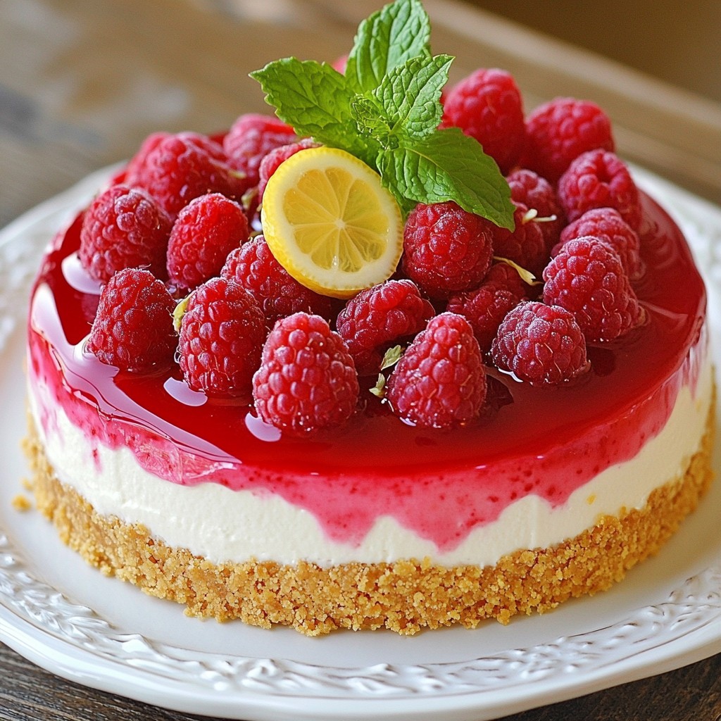 Raspberry Lemonade Cheesecake Refreshing Summer Delight