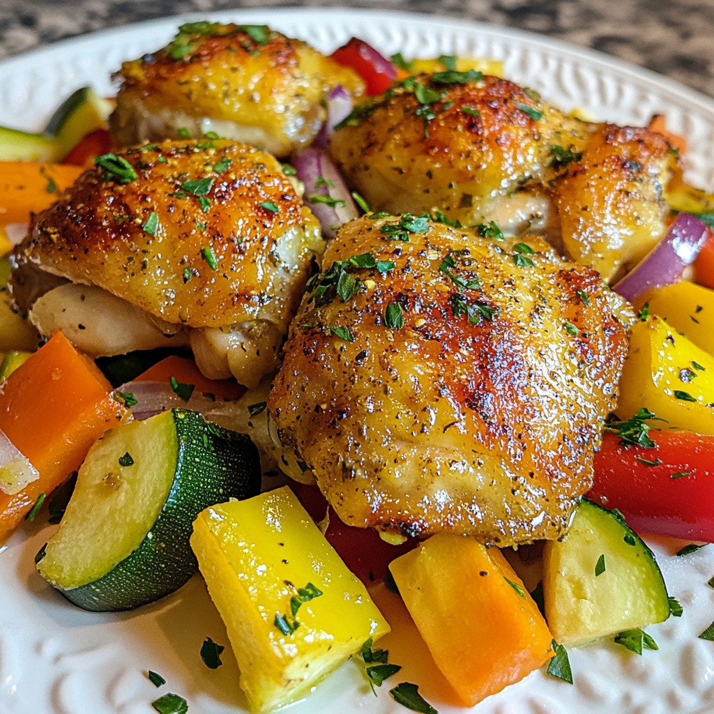 Low-Cost Baked Chicken with Vegetables Recipe