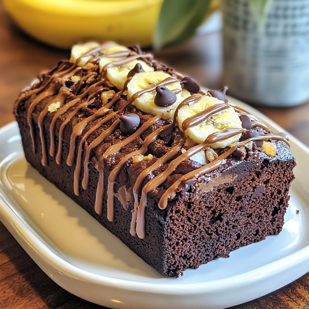 Chocolate Peanut Butter Banana Bread Irresistible Treat