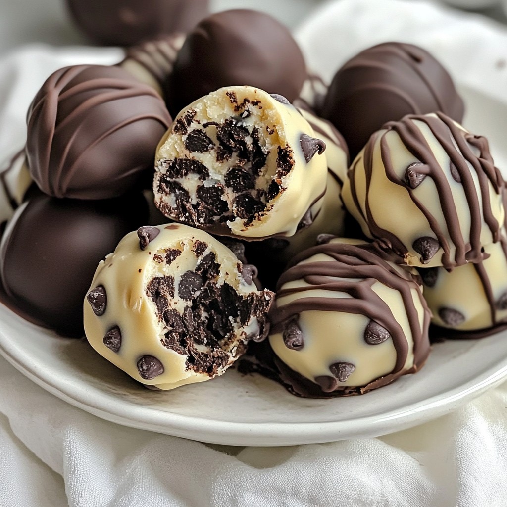 Chocolate Chip Cookie Dough Truffles Delightful Treat