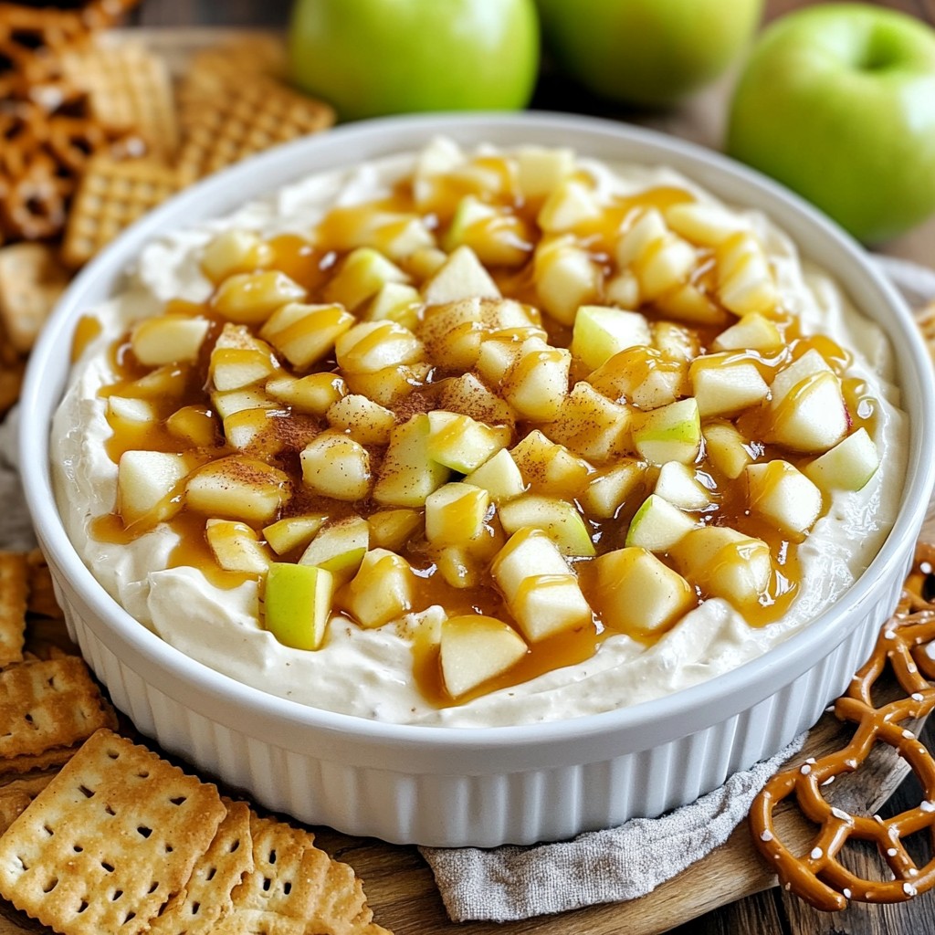 Caramel Apple Cheesecake Dip Creamy and Easy Treat