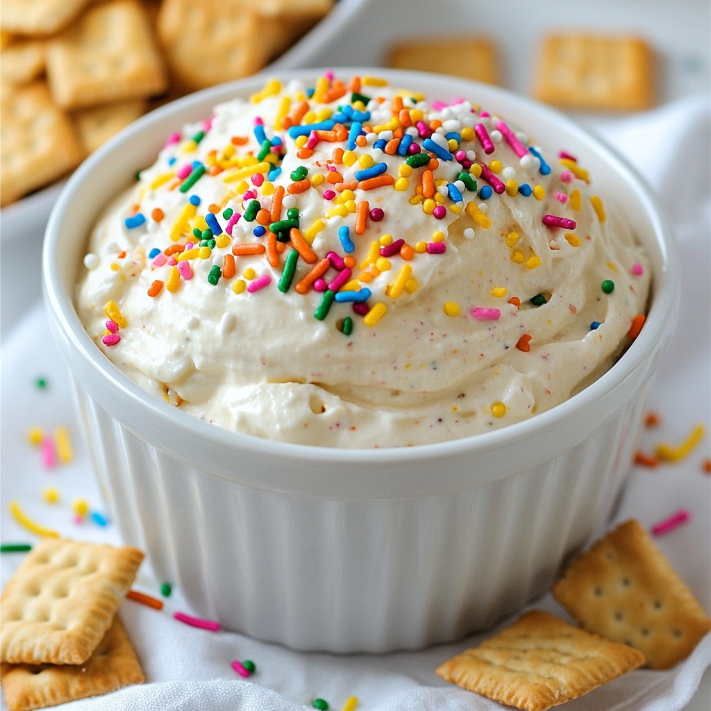 Funfetti Cake Batter Dip Tasty and Easy Treat