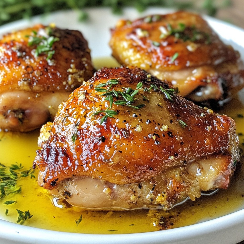 Low-Cost Honey Mustard Chicken Thighs Simple Recipe
