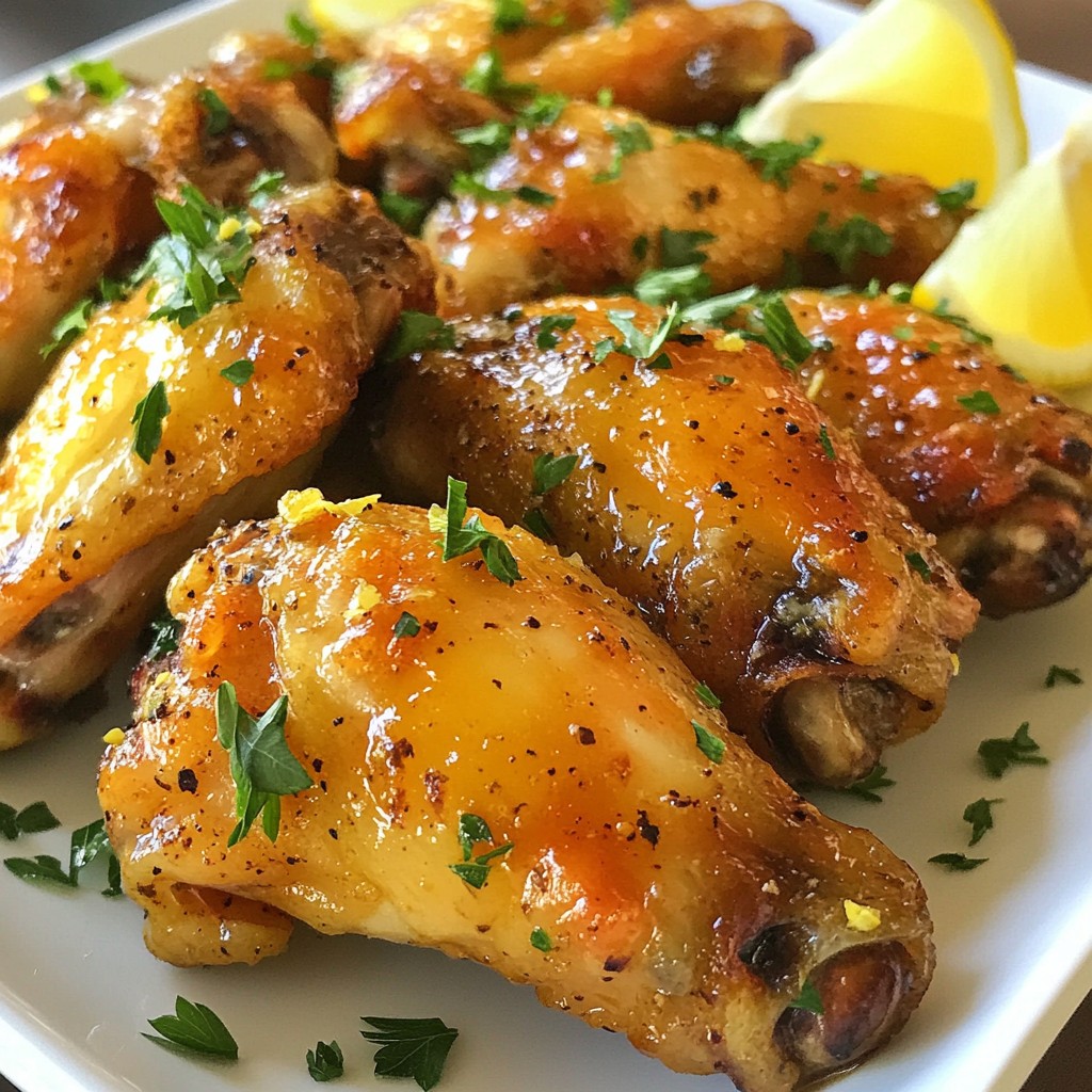 Lemon Pepper Chicken Wings Flavorful and Crispy Dish