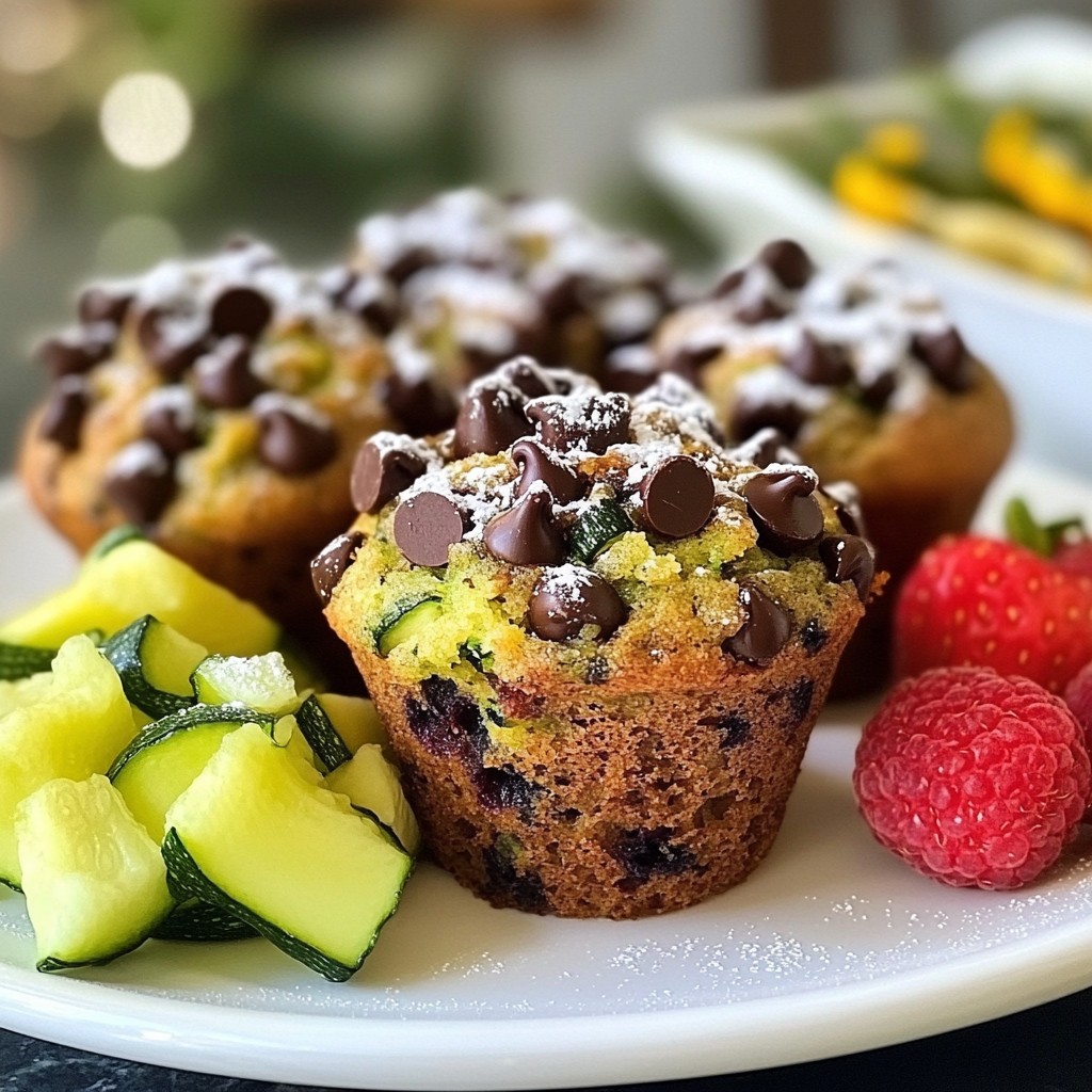Chocolate Chip Zucchini Muffins Flavorful and Fun Treat
