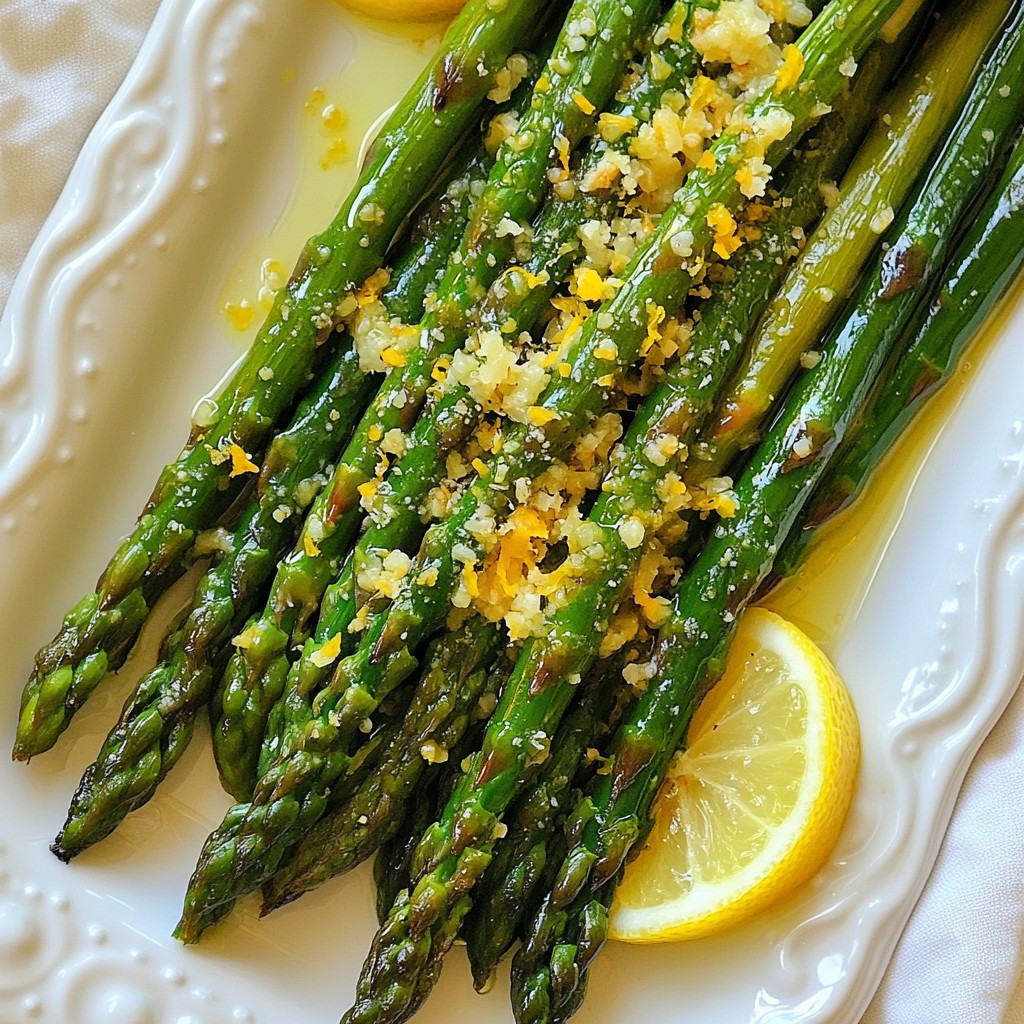 Lemon Garlic Roasted Asparagus Flavorful Side Dish