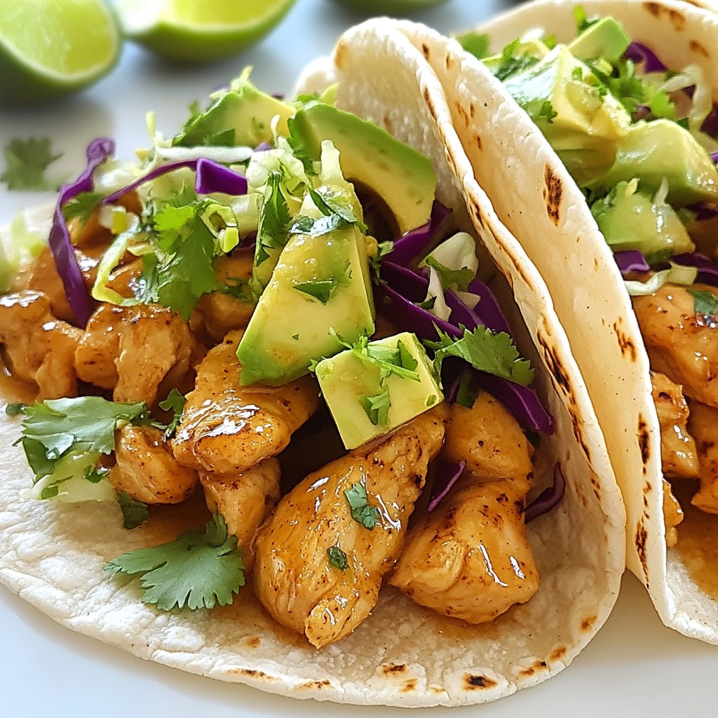 Honey Lime Chicken Street Tacos Flavorful and Fresh