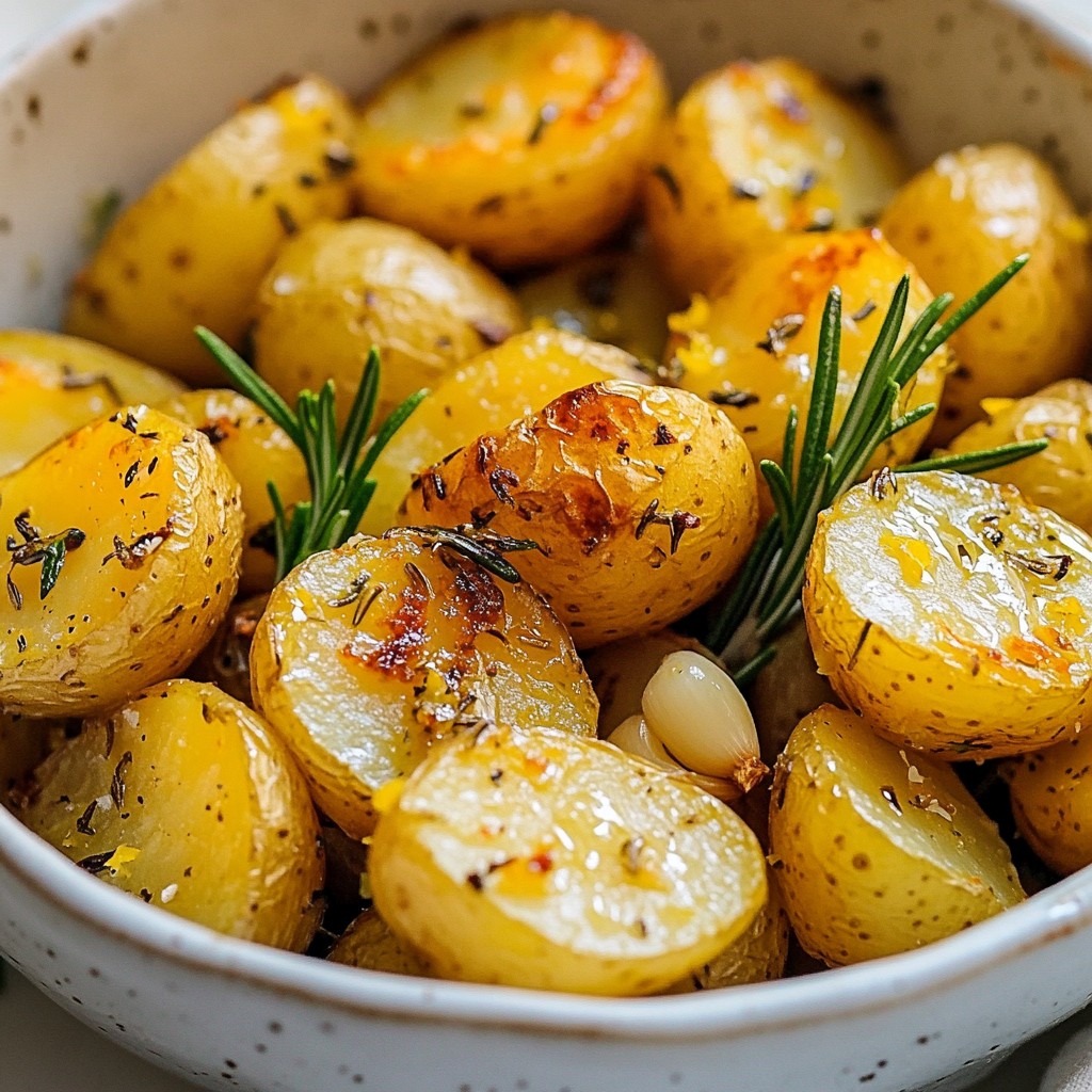Roasted Garlic Rosemary Potatoes Simple and Tasty Dish