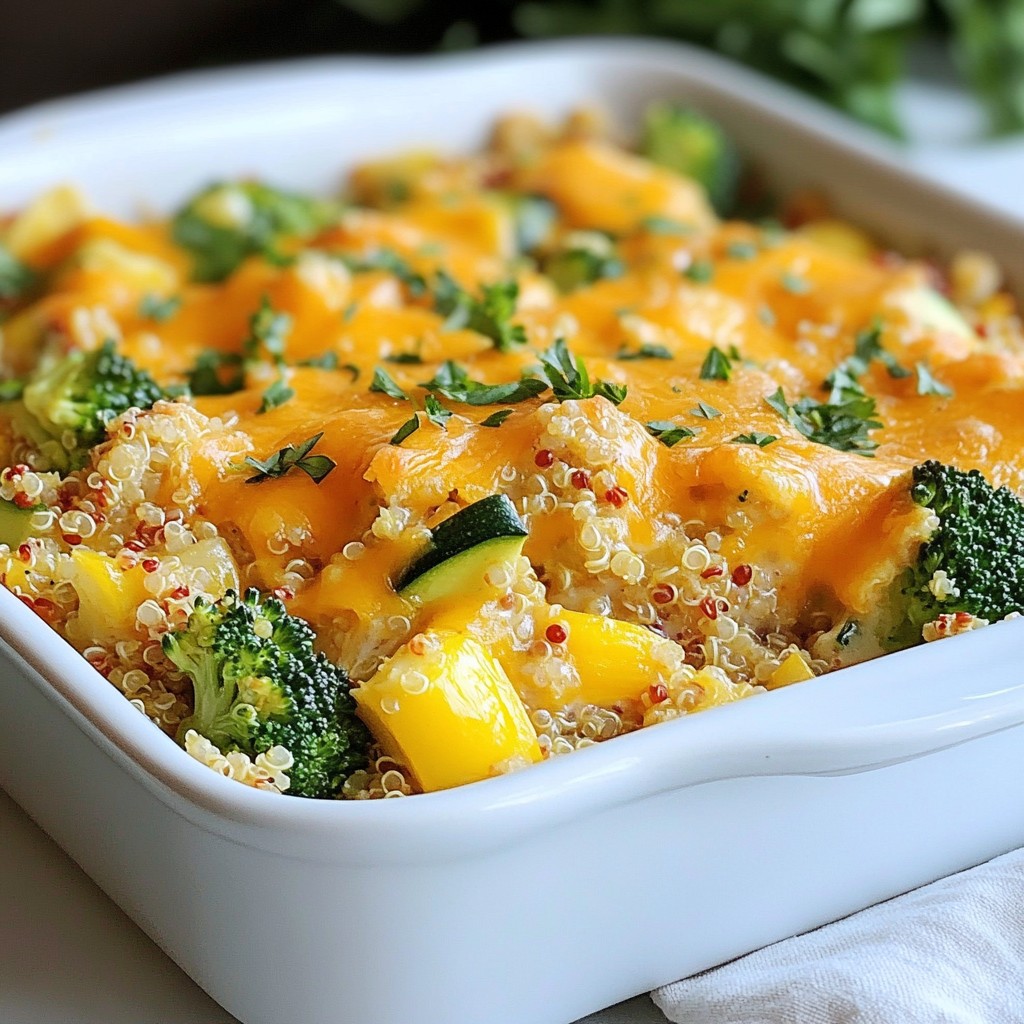 Affordable Cheesy Vegetable Quinoa Bake Recipe