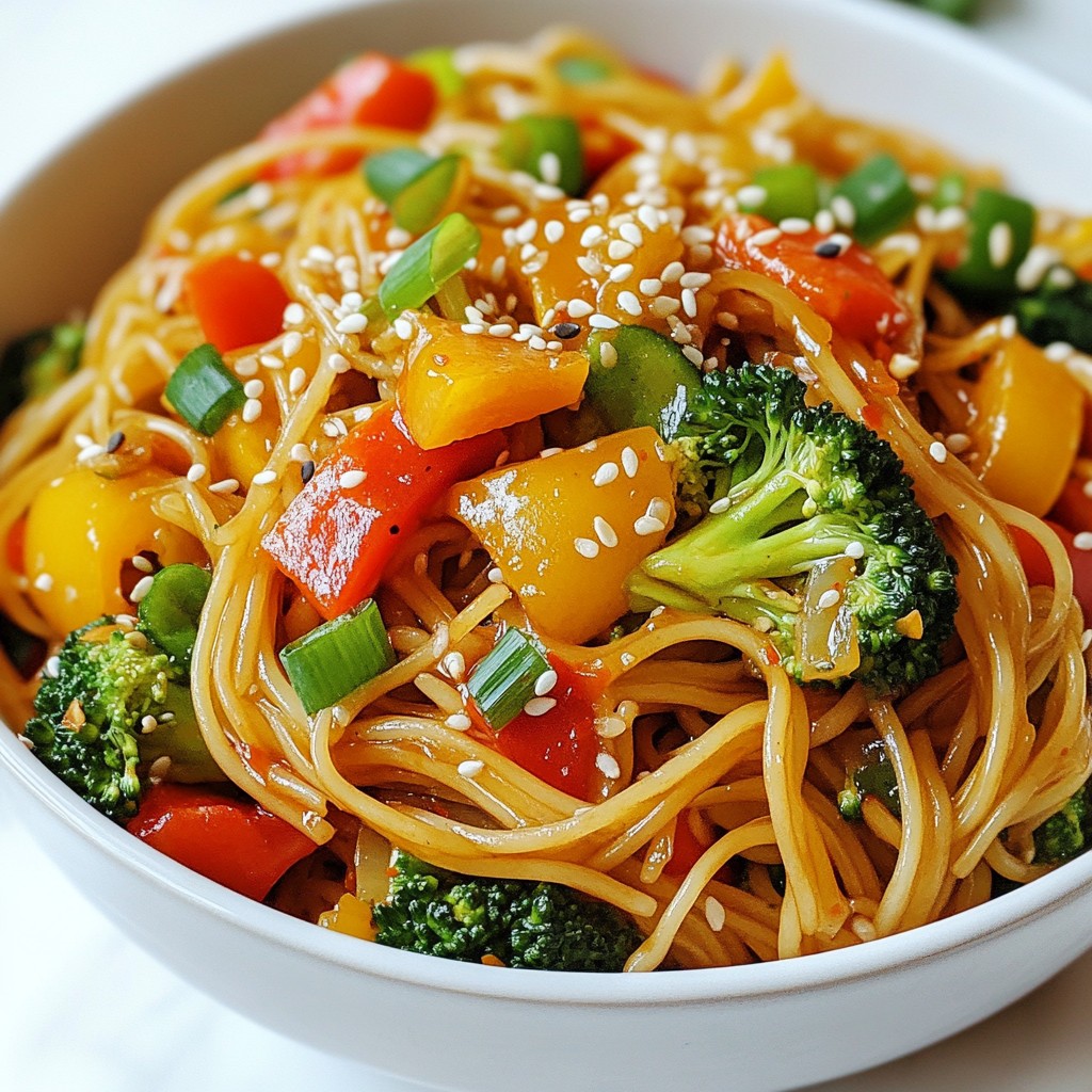 Spicy Garlic Noodle Stir Fry Flavorful Quick Meal