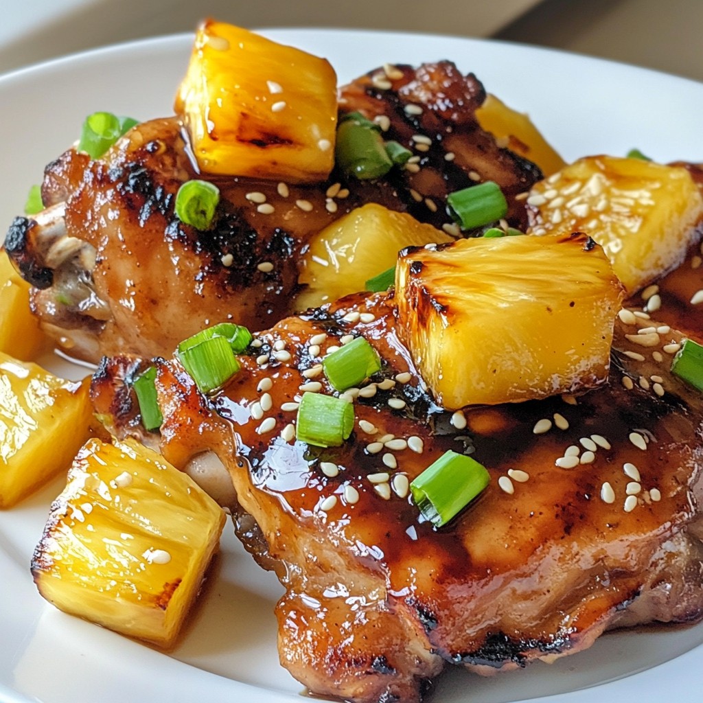 Pineapple Teriyaki Chicken Thighs Flavorful Delight