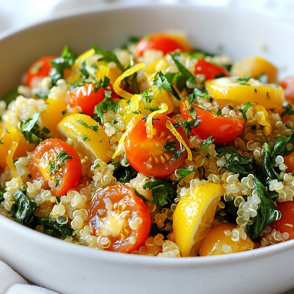 Frugal One-Pot Lemon Herb Quinoa Nourishing Meal