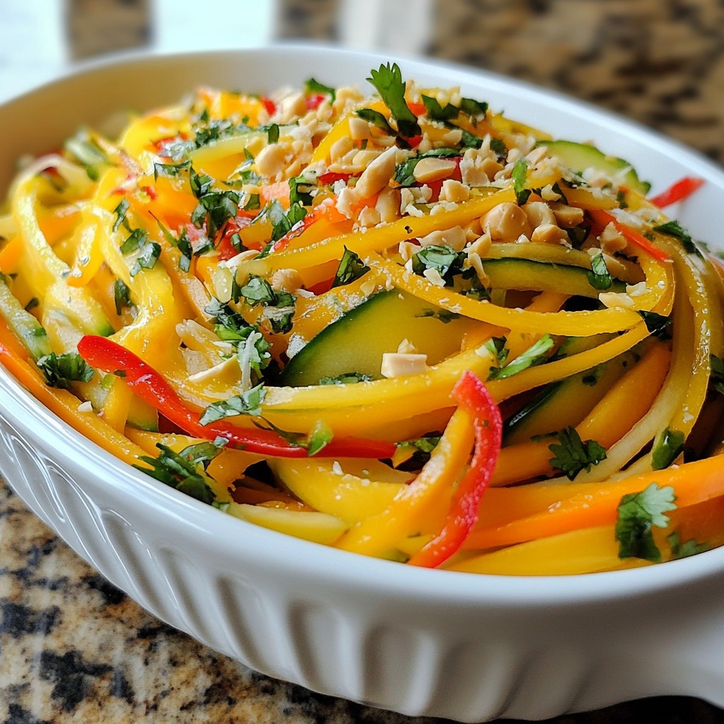 Spicy Thai Mango Salad Fresh and Flavorful Delight