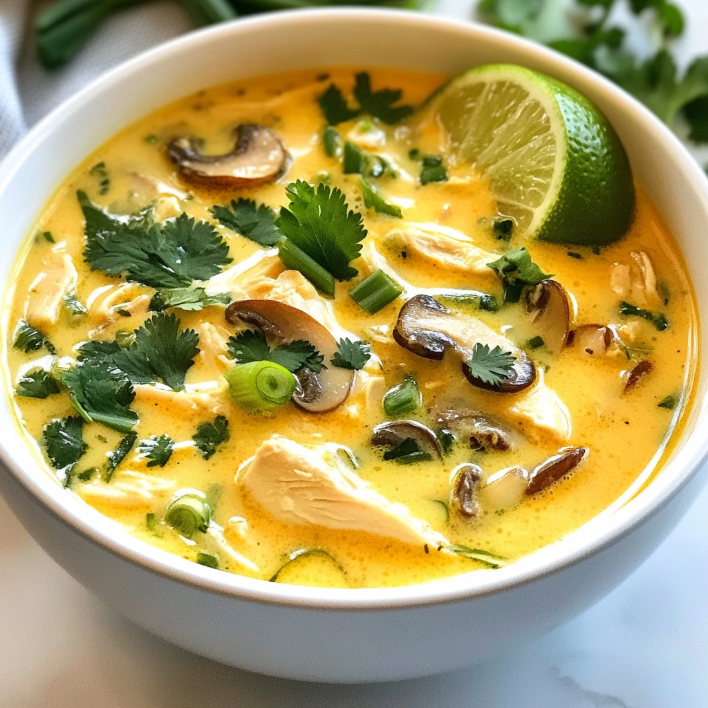 Thai Coconut Chicken Soup Flavorful and Simple Recipe
