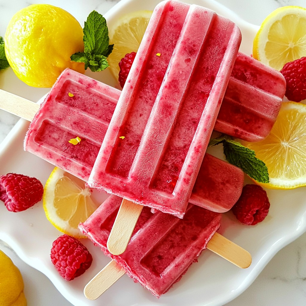 Raspberry Lemonade Popsicles Simple and Sweet Treat