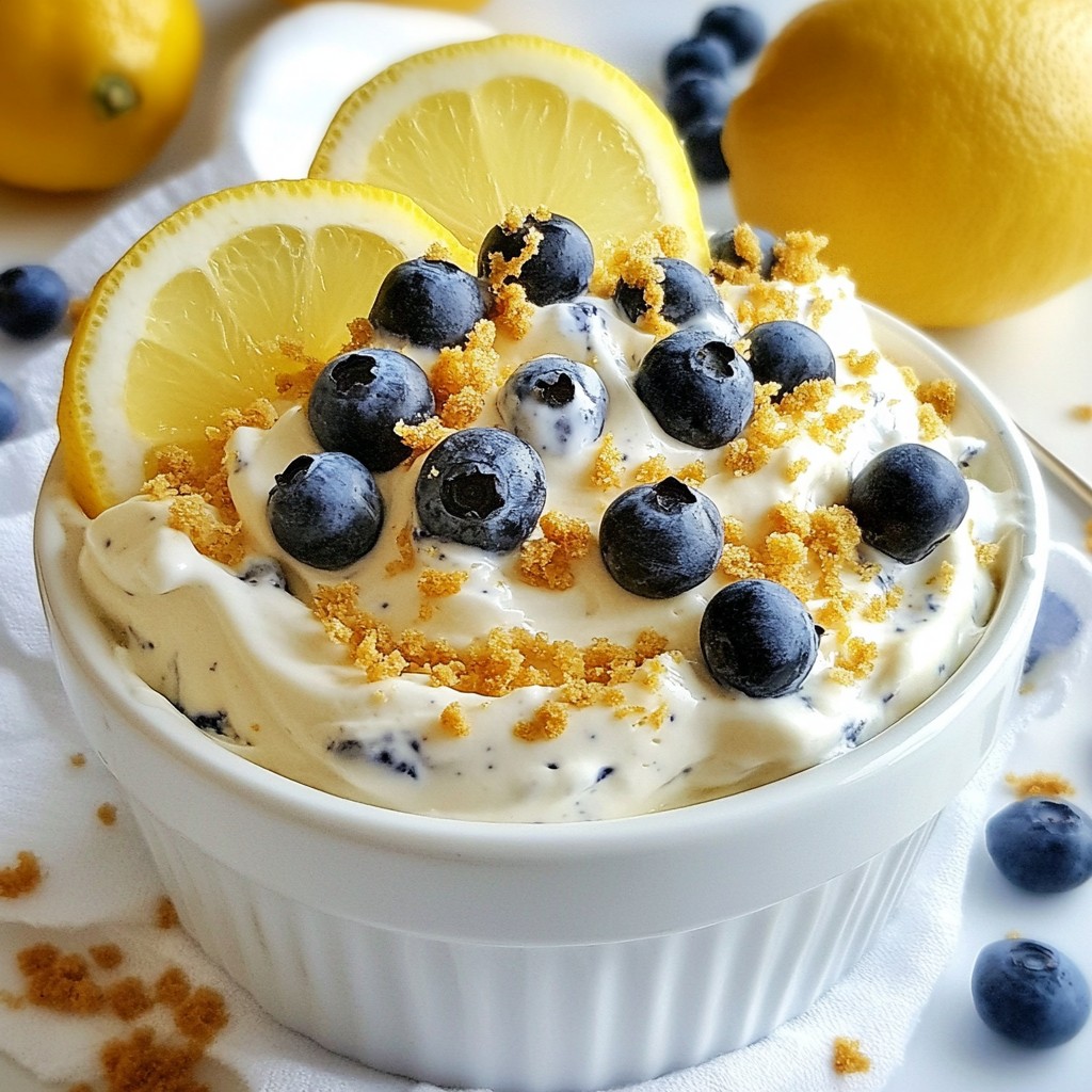 Lemon Blueberry Cheesecake Dip Simple and Tasty Treat