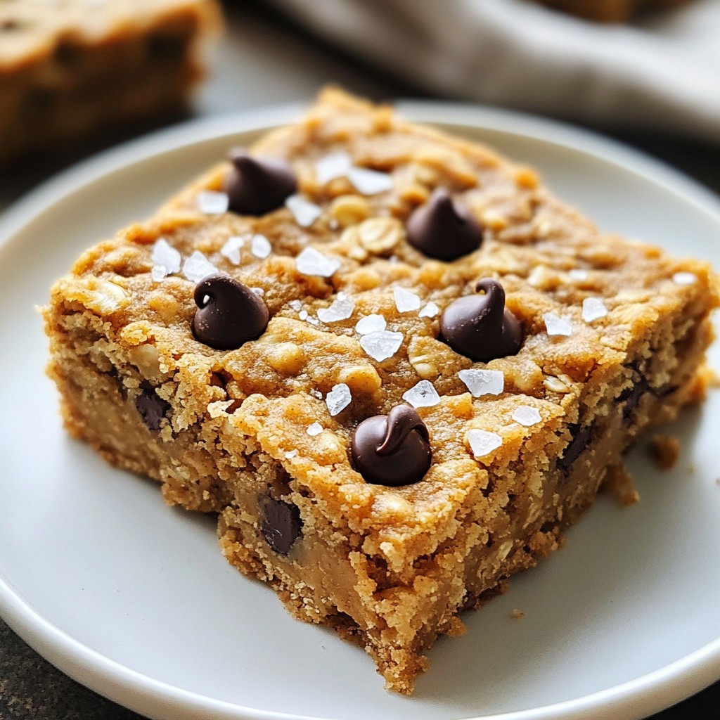 Peanut Butter Oatmeal Chocolate Chip Bars Delight