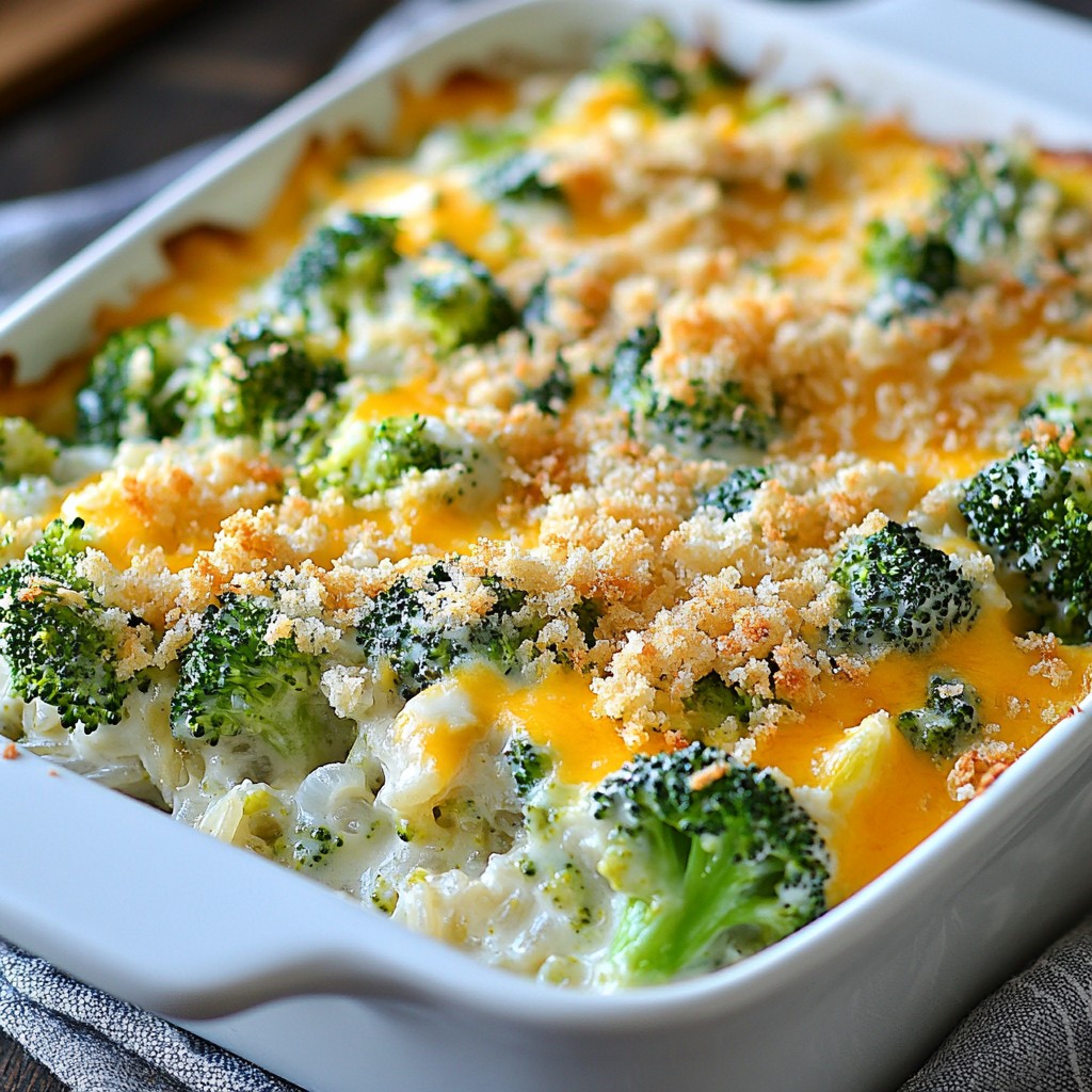 Budget-Friendly Creamy Broccoli and Rice Casserole