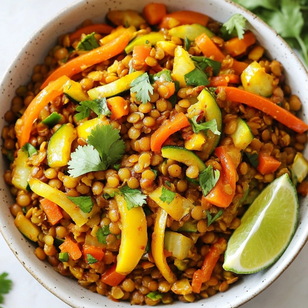 Affordable Spicy Lentil and Veggie Stir-Fry Recipe