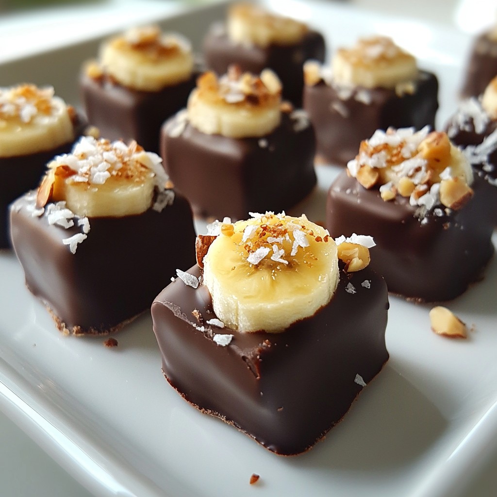 Chocolate Covered Banana Bites Sweet and Simple Treat