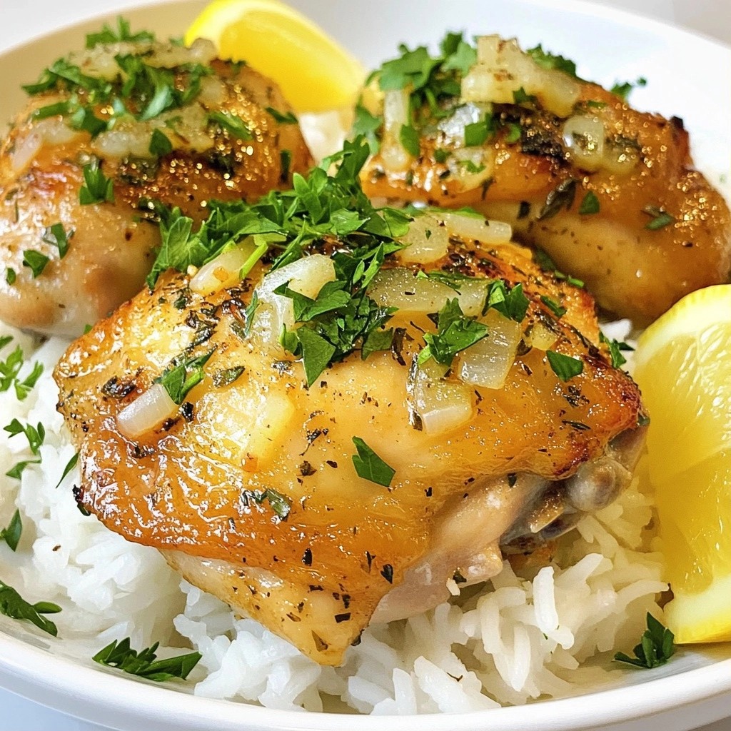 Economical Herb Chicken with Rice Simple Recipe