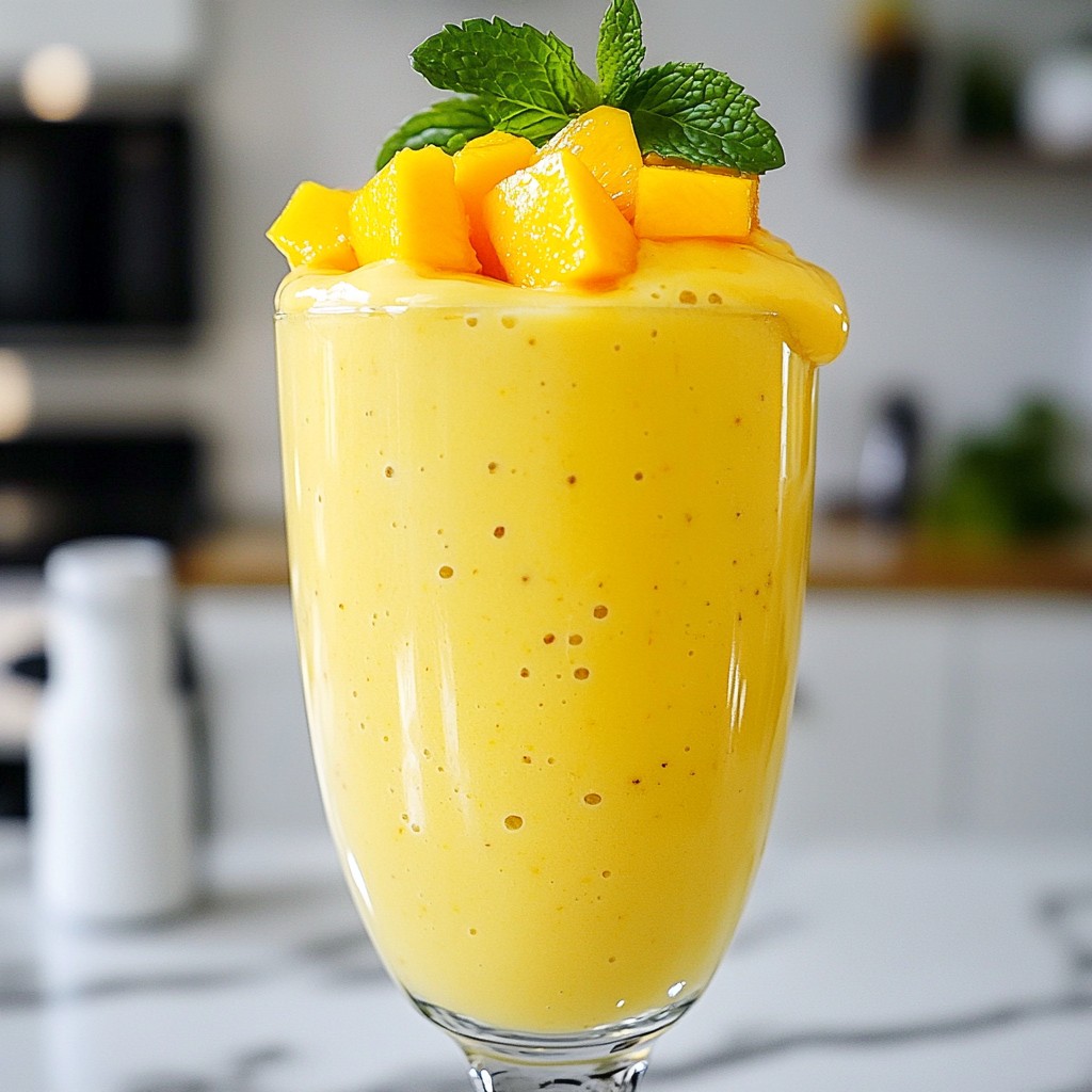 Tropical Sunrise Smoothie Refreshing and Nutritious Drink