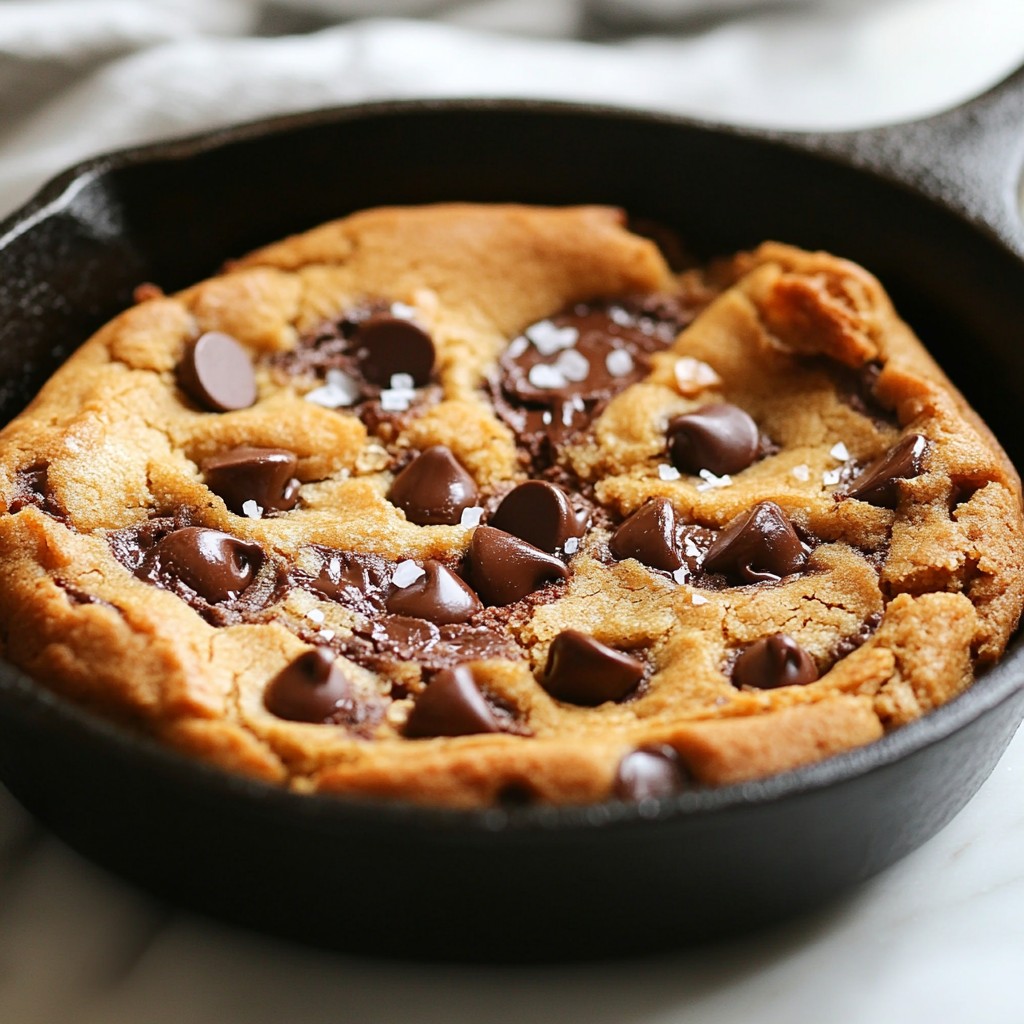Chocolate Chip Cookie Skillet Easy Dessert Delight