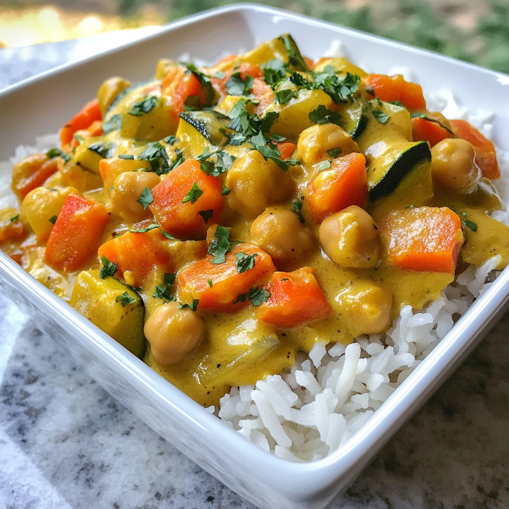 Affordable Chickpea and Vegetable Curry Delightful Meal