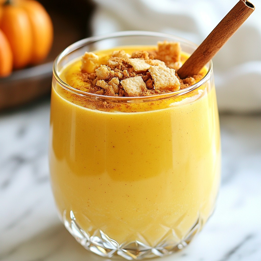 Pumpkin Pie Smoothie Nourishing Fall Delight