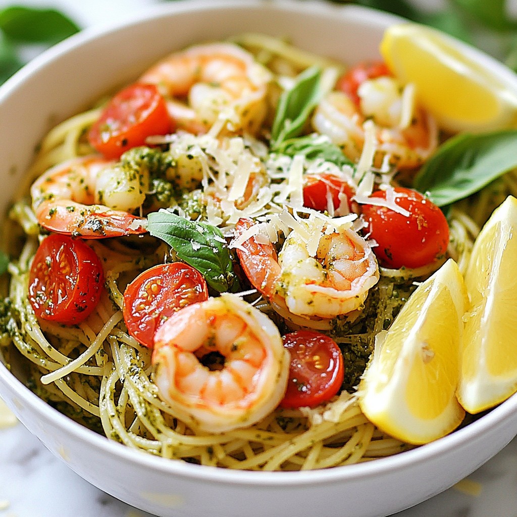 Pesto Shrimp Pasta Delightful and Quick Weeknight Meal