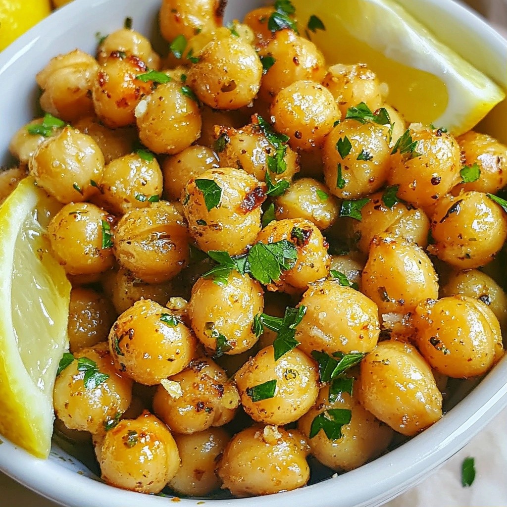 Affordable Garlic Herb Roasted Chickpeas Crunchy Snack