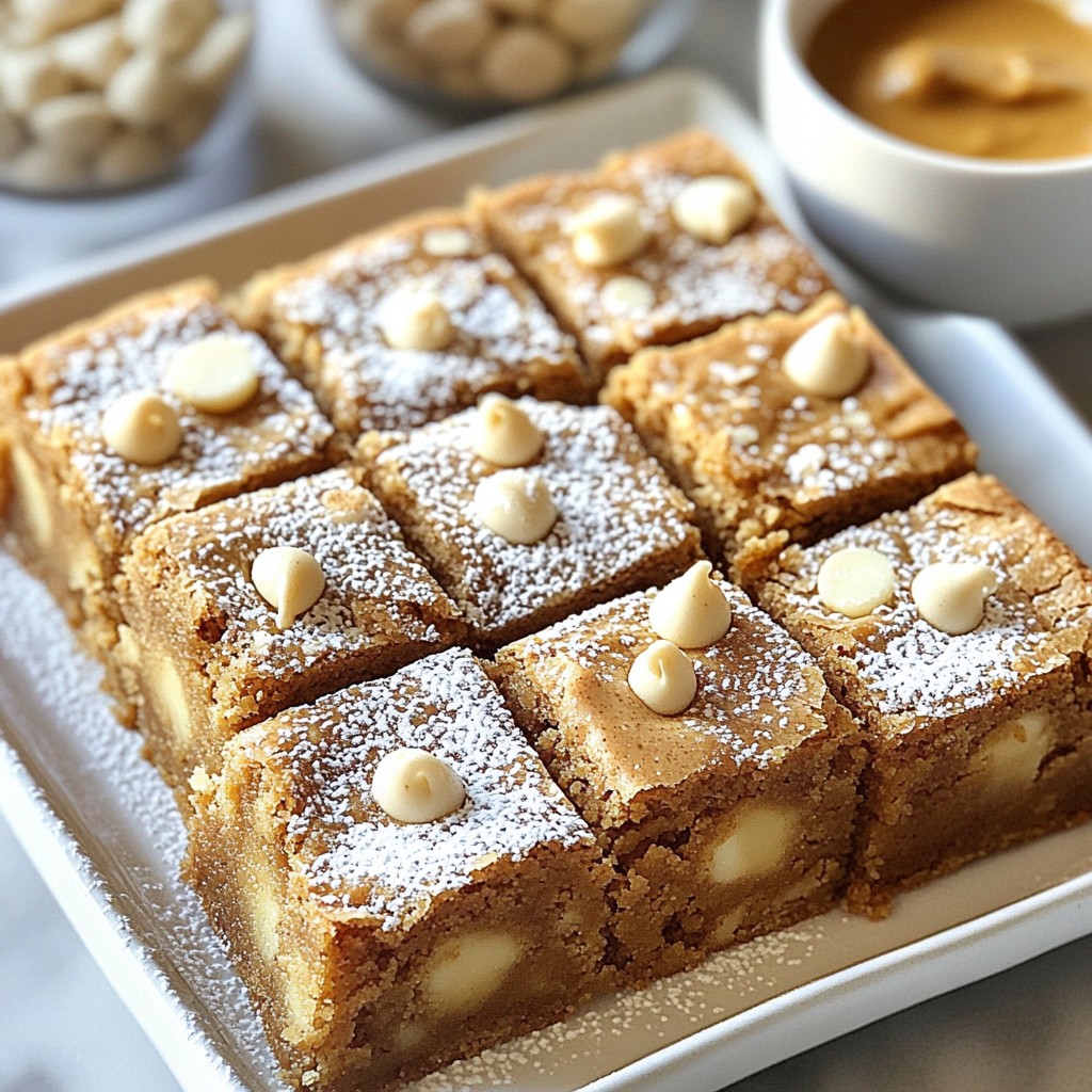 Cookie Butter Blondies Rich and Decadent Delight