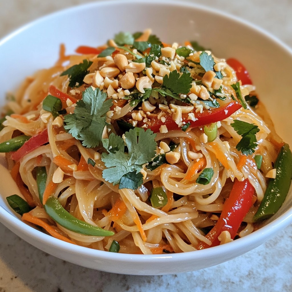 Spicy Thai Peanut Noodles Quick and Flavorful Dish