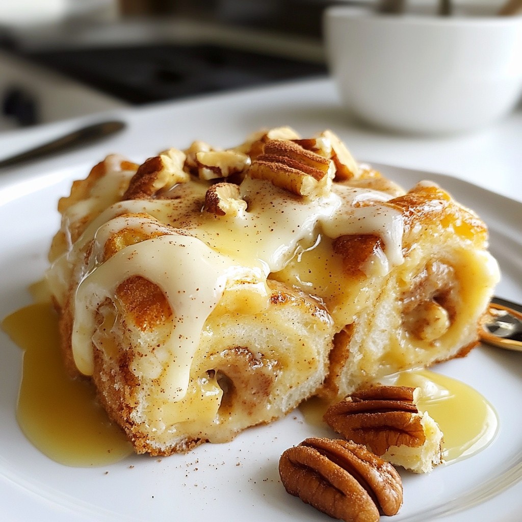 Cinnamon Roll Bread Pudding Easy Comfort Dessert