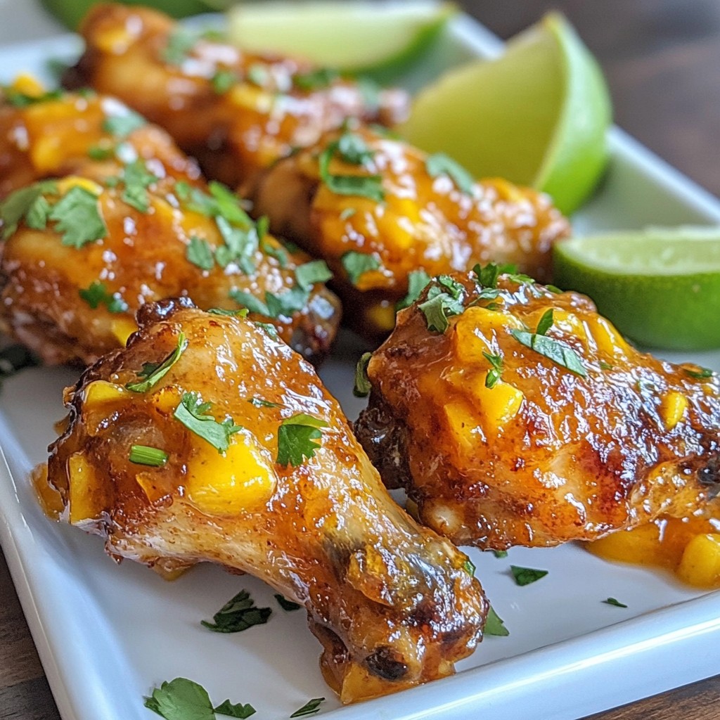 Mango Habanero Wings Deliciously Spiced and Juicy