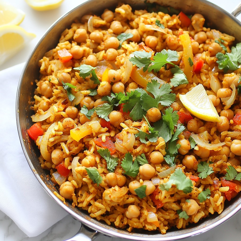 Low-Cost Spicy Chickpea and Rice Skillet Delight