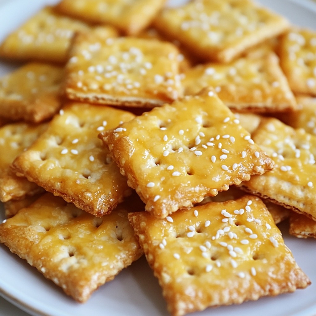 Cheddar Ranch Crackers Irresistible Snack Delight