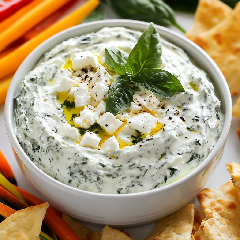 Creamy Spinach Feta Dip Quick and Tasty Recipe